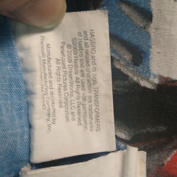 Hasbro Transformers 2009 Full size Bedding SheetsTwo pillow cases- Blue and Red - Picture 7 of 8